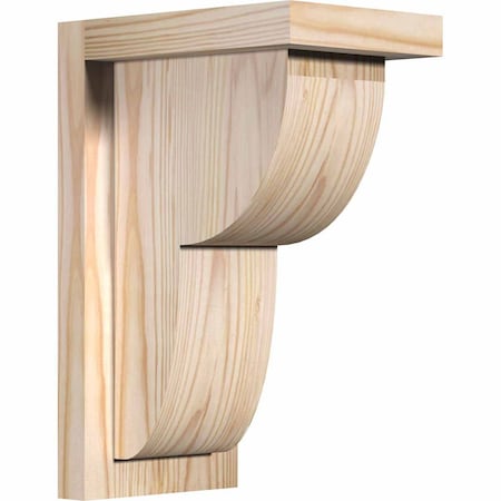 Ekena Millwork Crestline Smooth Corbel w/Backplate, Douglas Fir, 5 1/2"W x 8"D x 12"H COR06X08X12CRE01SDF